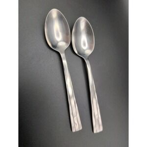 Oneida Camden Stainless USA Flatware 2 Teaspoons Shiny VTG Replacement Pieces